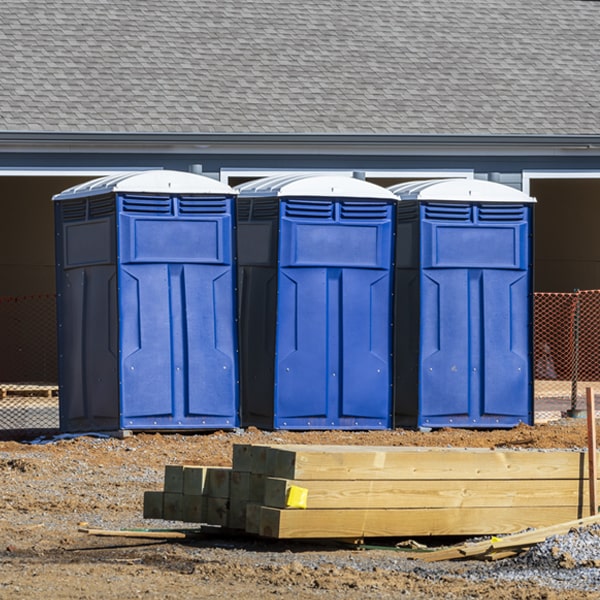 are there any restrictions on what items can be disposed of in the porta potties in Randall